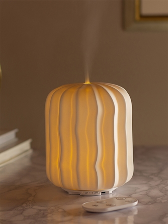 MADE BY ZEN Lina diffuseur d’huiles essentielles ultrasonique et humidificateur d’air en céramique