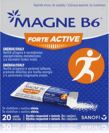 Magne B6 Forte Activ vrecúška na podporu energetického metabolizmu