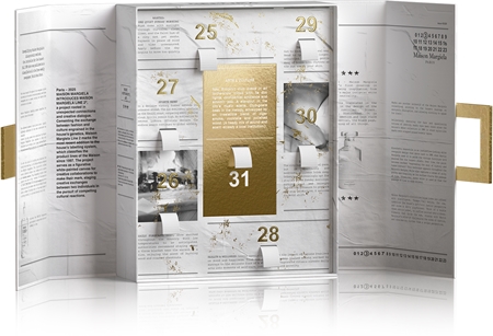 Maison Margiela 7 DAYS calendario con conto alla rovescia per l'anno nuovo unisex