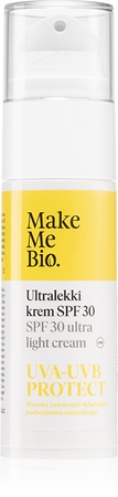 Make Me BIO UVA-UVB Protect creme leve com filtros UVA e UVB