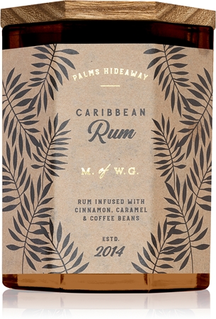 Makers of Wax Goods Palms Hideaway Caribbean Rum bougie parfumée