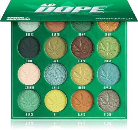 Makeup Obsession So Dope palette di ombretti con olio di cannabis
