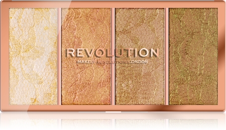 Makeup Revolution Vintage Lace paletka rozjasňovačů