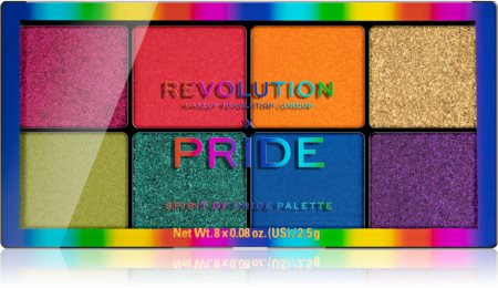 Makeup Revolution Pride paleta očních stínů 8 barev