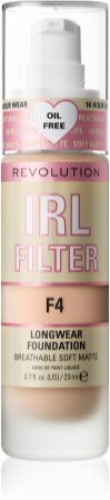 Makeup Revolution IRL Filter dolgoobstojni matirajoči tekoči puder
