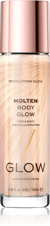 Makeup Revolution Glow Molten iluminator lichid pentru fata si corp