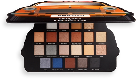 MakeUp Revolution Friends Chandler Lidschatten-Palette - 9 Matte & Schimmernde Pastelltöne, Im Kompakten Design