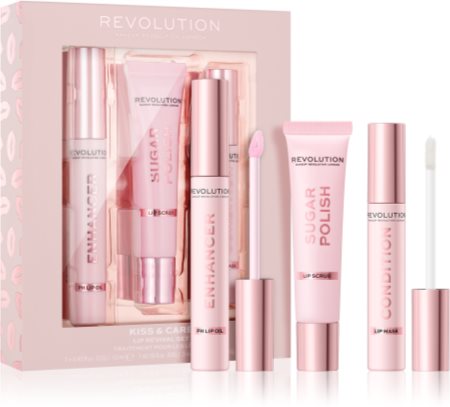 Makeup Revolution Kiss & Care kit para lábios