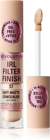 Makeup Revolution IRL Filter long-lasting concealer for full coverage
