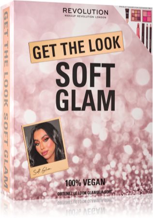 Makeup Revolution Get The Look Soft Glam set cadou (pentru față și ochi)