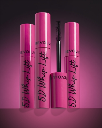 Makeup Revolution 5D Whip Lift Mascara – Für Maximale Länge, Volumen & Lifting-Effekt, 12 Ml, Schwarz, Vegan