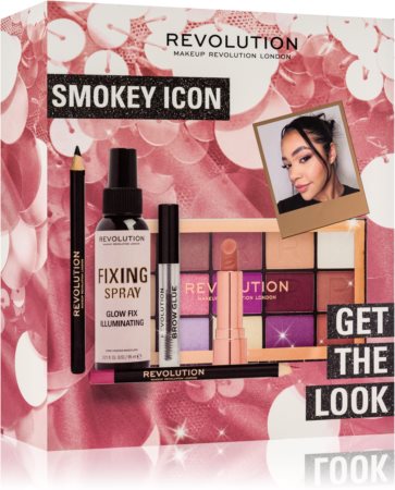 Makeup Revolution Get The Look Smokey Icon lahjasetti (täydelliseen ulkonäköön)