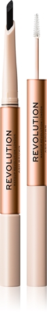 Makeup Revolution Fluffy Brow Filter Duo oboustranná tužka na obočí pro fixaci a tvar