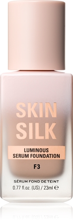 Makeup Revolution Skin Silk Serum Foundation lengvos tekstūros šviesinamojo poveikio makiažo pagrindas