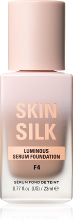 Makeup Revolution Skin Silk Serum Foundation lengvos tekstūros šviesinamojo poveikio makiažo pagrindas