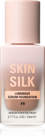 Makeup Revolution Skin Silk Serum Foundation lengvos tekstūros šviesinamojo poveikio makiažo pagrindas