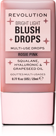 Makeup Revolution Bright Light Blush Drops tekutá tvářenka