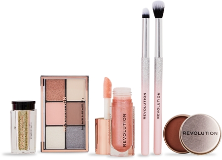 Makeup Revolution Xmass 2024 Pink Glow gift set for the face