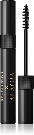 Makeup Revolution X Alagia Fill Fluffy apimtį didinantis ir blakstienas užriečiantis blakstienų tušas