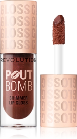 Makeup Revolution Shimmer Gloss блясък за устни с блестящи частици