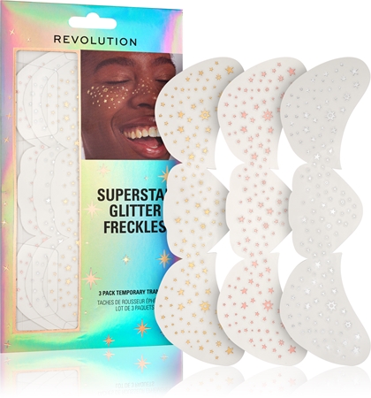 Revolution Superstar Glitter Freckles autocollants visage