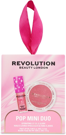 Revolution Pop Mini Duo Hydrating Lip Oil & Blush Gift Set