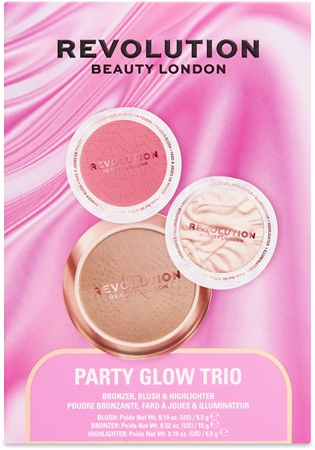 Revolution Party Glow Trio gift set with a brightening effect