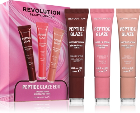 Revolution Peptide Glaze Edit Presentförpackning för läppar