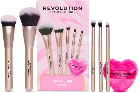 Revolution Candy Glam Brush Set sivellinsetti