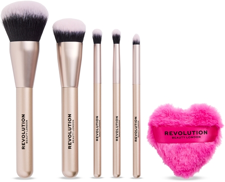 Revolution Candy Glam Brush Set sivellinsetti