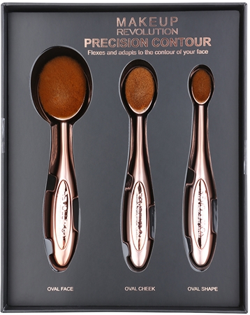 Makeup Revolution Pro Precision Brush sada štetcov na kontúrovanie
