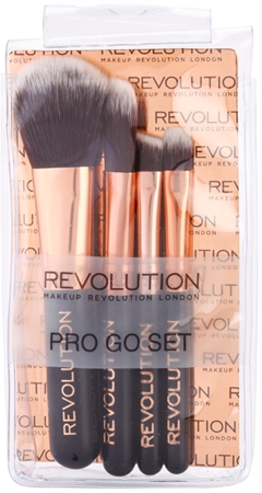 Makeup Revolution Pro Go Set mini conjunto de escovas kit de viagem