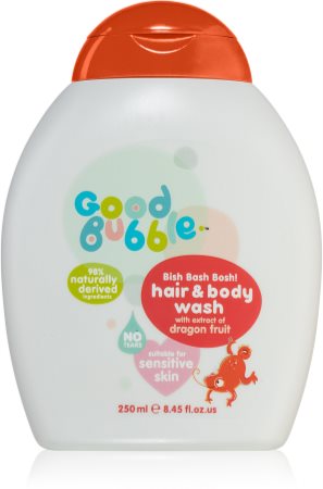 Good Bubble Hair & Body Wash Dragon Fruit emulzija za umivanje in šampon za otroke od rojstva