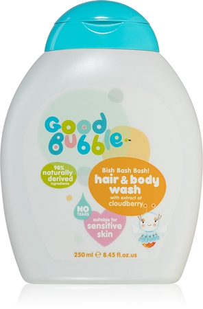 Good Bubble Hair & Body Wash Cloudberry cleansing emulsion and shampoo for children from birth