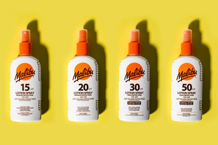 Malibu Lotion Spray Medium Protection spray protecteur SPF 15