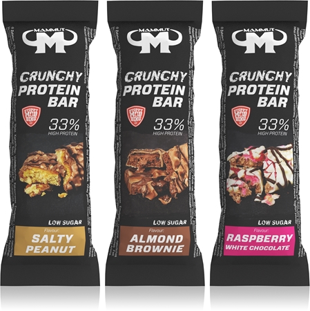 Mammut - Crunchy Protein Bar 12 x 45g Riegel Mix (3 x 4 Riegel) MHD 21.08.2026 main image 1
