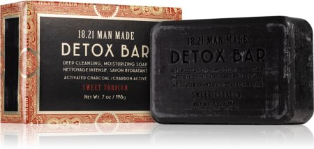 18.21 Man Made Detox Bar Sweet Tobacco savon détoxifiant