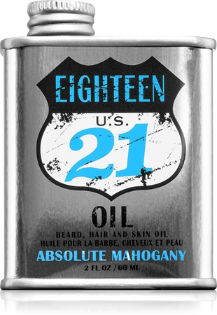 18.21 Man Made Absolute Mahogany Oil Nourishing Hair Oil for face and beard
