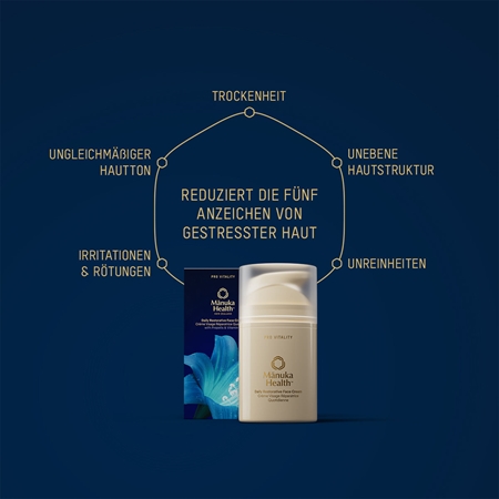 Manuka Health Daily Restorative Face Cream with Propolis & Vitamin C Gesichtscreme für hydratisierte und strahlende Haut