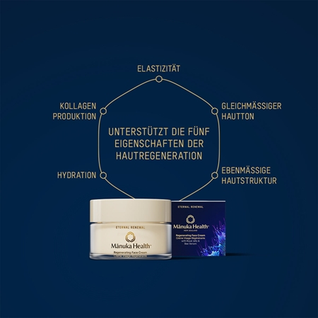 Manuka Health Regenerating Face Cream verjüngendes Anti-Aging Serum für das Gesicht