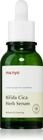 ma:nyo Bifida Cica Herb sérum calmante para pele sensível e irritada