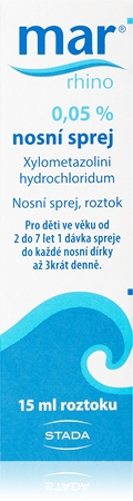 Mar Rhino Mar Rhino 0.05% nosní sprej nosní sprej, roztok pro zklidnění nosní sliznice