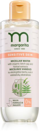 Margarita Sensitive Skin agua micelar limpiadora desmaquillante