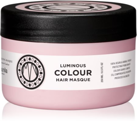 Maria Nila Luminous Colour Masque Feuchtigkeitsspendende Maske mit ernährender Wirkung für gefärbtes Haar