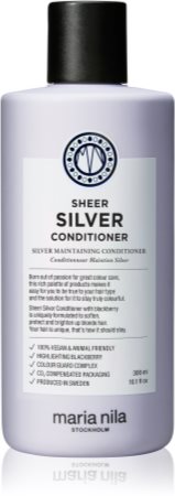 Maria Nila Sheer Silver Conditioner Feuchtigkeit spendender Conditioner zum Neutralisieren von Gelbstich