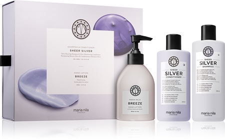 Maria Nila Sheer Silver kozmetická sada pre blond a melírované vlasy