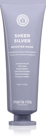 Maria Nila Sheer Silver Booster Mask tiefenwirksame nährende Maske mit violettem Pigment