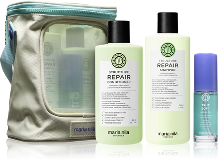 Maria Nila Structure Repair Beauty Bag Geschenkset für trockenes und beschädigtes Haar