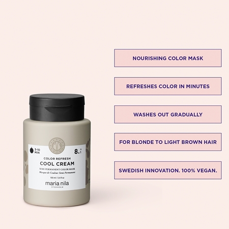 Maria Nila Colour Refresh Cool Cream delikatna odżywiająca maska bez trwałych pigmentów barwiących