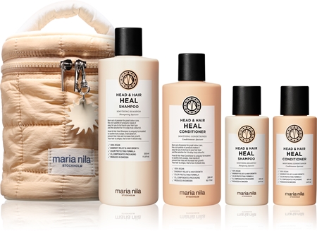 Maria Nila Head & Hair Heal Beauty Bag Geschenkset gegen Schuppen und Haarausfall